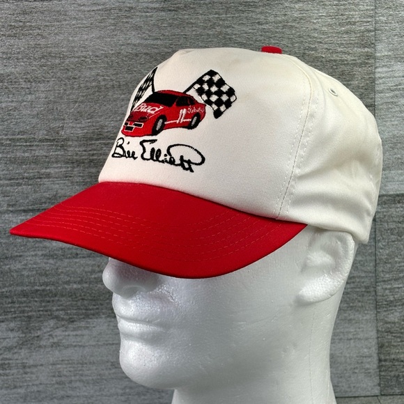 VTG Bill Elliott Bud King Of Beers USA Made Snapback Trucker Hat OSFA 1994 90s - Picture 13 of 16
